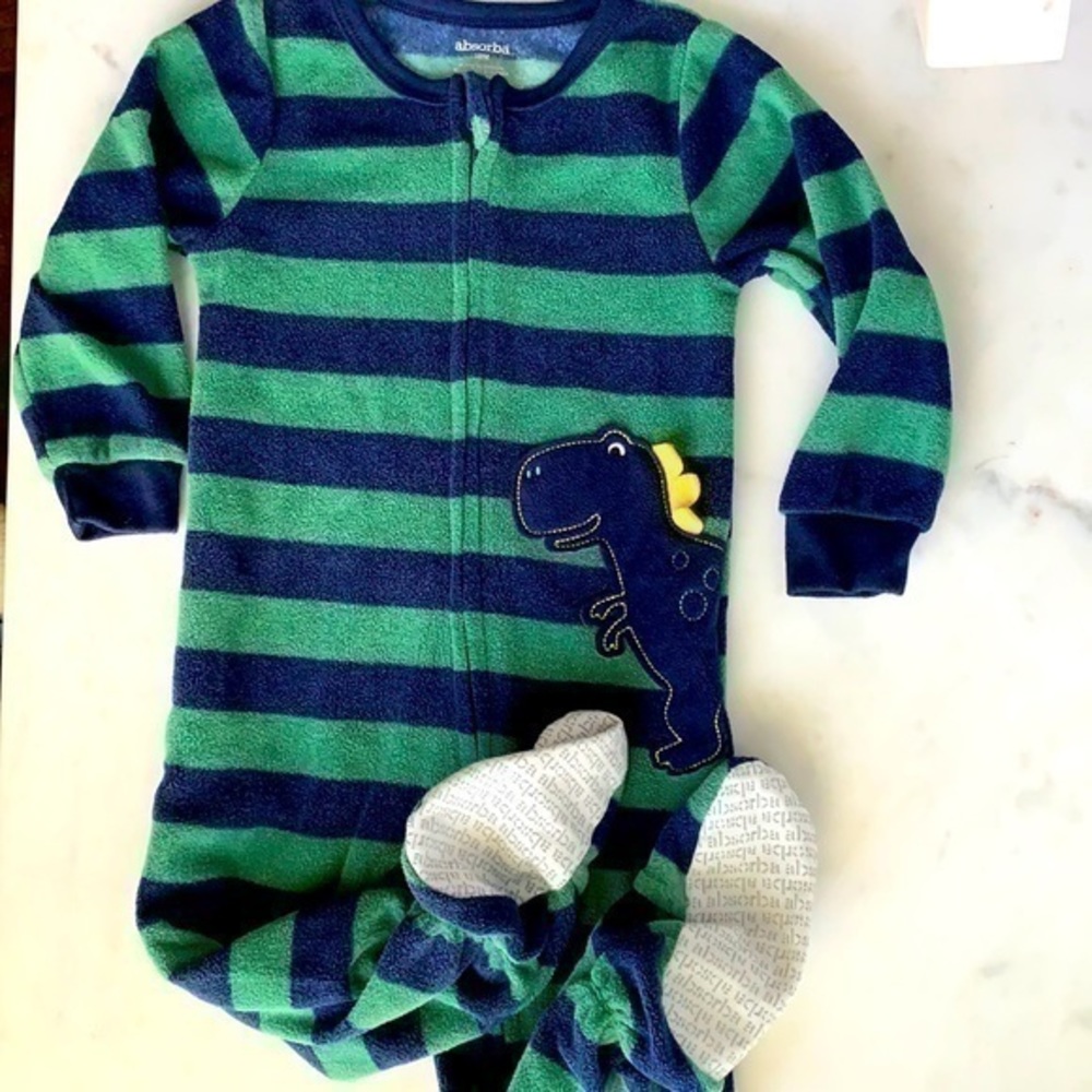 Absorba 18 months dinosaur footie pajamas
